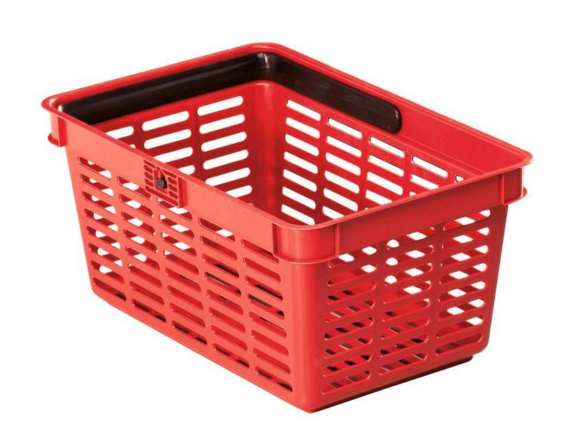 Durable 1801565080 Kosz plastikowy na zakupy SHOPPING BASKET 19 czerwony