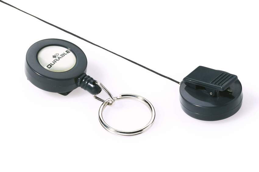Durable 8222 58 Mechanizm ściągający z zapięciem metalowym kółko op. 10 szt.
