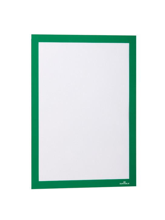 Durable 4882 05 DURAFRAME® A4 Samoprzylepne ramki magnetyczne zielone 10 szt.