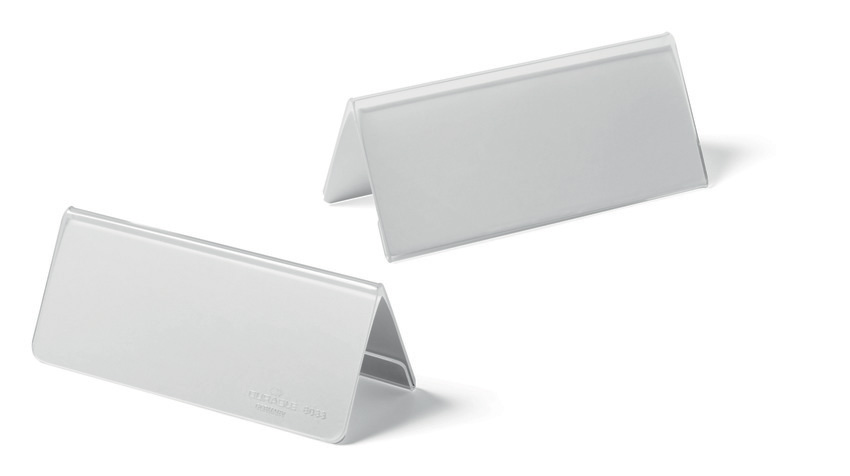 Durable 8034 19 Identyfikatory stołowe 61/122x210mm AKRYLOWE na biurko 10 szt
