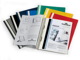 Durable 2579 00 DURAPLUS Skoroszyt prezentacyjny z krystaliczną kieszenią mix kolor
