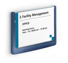 Durable 4861 07 Click Sign tabliczka informacyjna 149 x 105,5 mm niebieska