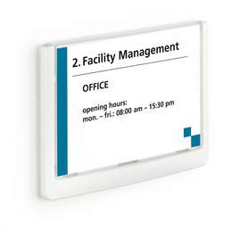 Durable 4861 02 Click Sign tabliczka informacyjna 149 x 105,5 mm biała