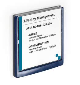 Durable 4862 07 Click Sign tabliczka informacyjna 149 x 148,5 mm niebieska