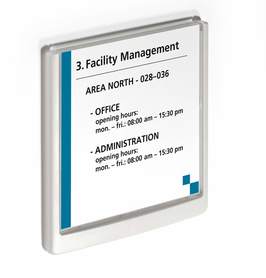 Durable 4862 02 Click Sign tabliczka informacyjna 149 x 148,5 mm biała