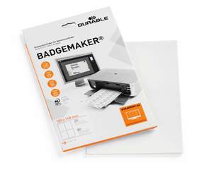 Durable 1420 Wkłady Badgemaker do identyfikatorów A6 80 szt. białe
