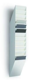 Durable 1709763010 Zestaw 12 pojemników paneli na katalogi FLEXIBOXX A4 biały