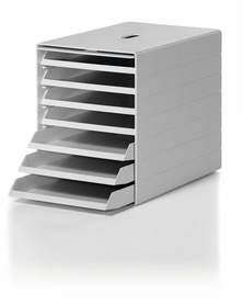 Pojemnik z 7 szufladkami IDEALBOX PLUS szary, Durable 1712001050