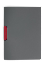 Durable 2304 03 Skoroszyt grafitowy z klipsem Duraswing klips czerwony op. 5 szt.