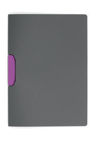 Durable 2304 08 Skoroszyt grafitowy z klipsem Duraswing klips różowy op. 5 szt.