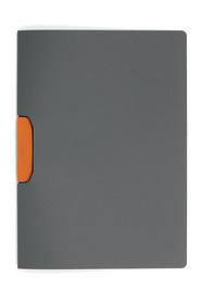 Durable 2304 09 Skoroszyt grafitowy z klipsem Duraswing klips pomarańcz. op. 5 szt.