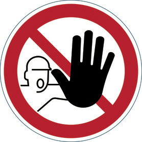 1730 03 Znaki bezpieczeństwa i ostrzegawcze WSTĘP WZBRONIONY ISO 7010, ø 430mm