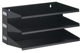 Durable 3359 01 Metalowy sorter do dokumentów 3 półki poziomy czarny