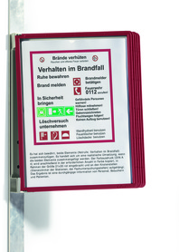 Durable 5914 03 VARIO MAGNET SYSTEM WALL 5 paneli na ścianę magnetyczne czerwone