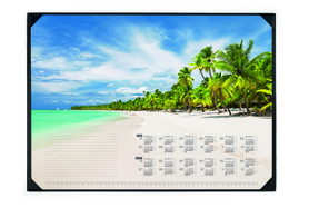 Durable 7311 15 podkład na biurko 590x420mm z kalendarzem Tropikalna plaża 1 szt.
