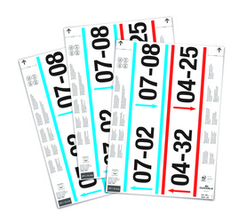 Durable 1031 02 Wkłady do kieszeni magazynowych 297 x 74mm 20 arkuszy w opakowaniu