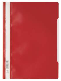 Durable 2523 03 Skoroszyt A4 z przezroczystą okładką popularny czerwony 100 szt.