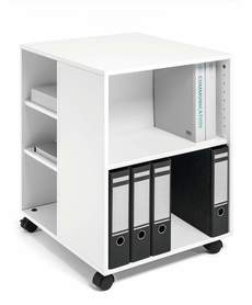Durable 3113 02 Stolik biurowy do na kółkach 74/59 OPEN kolor biały