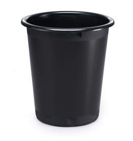 Durable 1701572221 Plastikowy kosz na śmieci BASIC 13L okrągły czarny