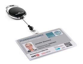 Durable 8907 01 Pojedyncze etui z PCV z mechanizmem ściągającym poziomy 1 szt