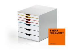 Durable 7627 27 VARICOLOR 7 MIX pojemnik z 7 szufladkami 3 duże i 4 standard