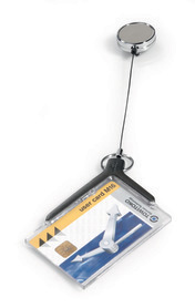 Durable 8307 58 CARD HOLDER DELUXE Etui akrylowe ze ściągaczem op.10 szt.