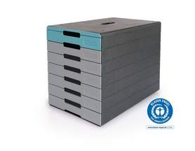 Pojemnik z szufladami IDEALBOX PRO 7 kolor niebieski Durable 776306