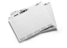 Durable 804102 Wkłady do zadrukowania do kieszeni magazynowych 200x30mm op.80 szt.