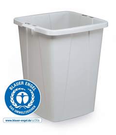 DURABLE 1800505050 Pojemnik kwadratowy na odpady 90 litr. ECO Szary 1 szt.