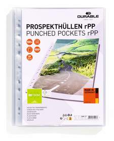 Durable 2684 19 Kieszeń krystaliczna Premium rPP 80μ obwoluta A4 100 szt
