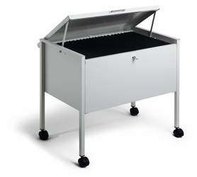 Durable 3098 10 Economy Suspension TOP wózek na 80 teczek zawieszanych A4 szary