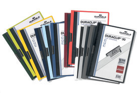 Durable 2200 00 Skoroszyt zaciskowy DURACLIP do 30 kartek mix kolorów