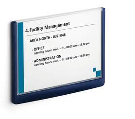 Durable 4866 07 Click Sign tabliczka informacyjna 210 x 148,5 mm niebieska
