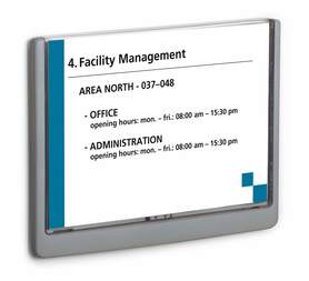 Durable 4866 37 Click Sign tabliczka informacyjna 210 x 148,5 mm grafitowa