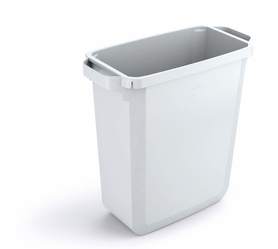 Durable 1800496010 Pojemnik prostokątny na odpady 60 litrów Biały 1 szt.