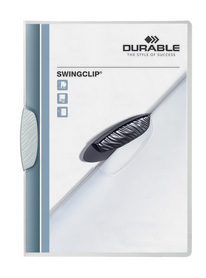 Durable 2260 02 Skoroszyt zaciskowy z klipsem odchylanym SWINGCLIP 30 biały