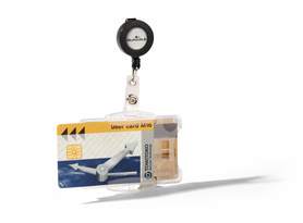 Durable 8219 19 Podwójne etui z PCV z mechanizmem ściągającym op. 10 szt