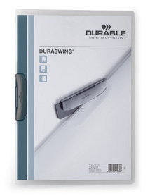 Durable 2290 37 Skoroszyt zaciskowy z klipsem DURASWING matowy półprzezropczysty