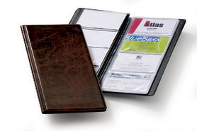 Durable 2380 11 VISIFIX album na 96 wizytówek PCV brązowy