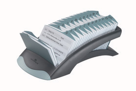Durable 2412 01 TELINDEX Desk Vegas stojak na karty teleadresowe czarny