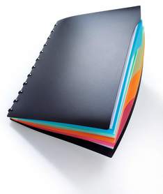 Durable 2435 01 DURALOOK Style, teczka prezentacyjna, 20 kieszeni i 4 przekładki