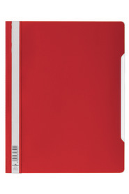 Durable 2570 03 Skoroszyt sztywny A4 krystaliczna przednia okładka spód czerwony 100 szt.