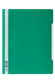 Durable 2570 05 Skoroszyt sztywny A4 krystaliczna przednia strona spód zielony 100 szt.