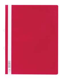 Durable 2580 03 Skoroszyt A4+ Crystal do wpinania w segregator czerwony