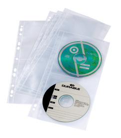 Durable 5282 19 Obwoluta na 4 płyty CD do segregatora 5 szt. w opakowaniu