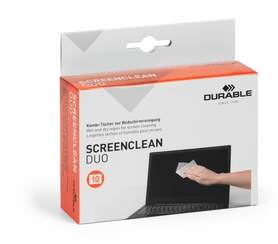 Durable 5721 Chusteczki suche i nawilżone do ekranów LCD SCREENCLEAN Duo