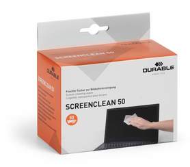 Durable 5787 Chusteczki do czyszczenia monitorów SCREENCLEAN 50 