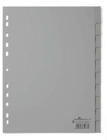Durable 644110 Przekładki PP A4 szare z wymiennymi indeksami 10 szt.