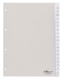 Durable 6823 19 Przekładki PP A4 przezroczyste z wymiennymi indeksami 20 szt.