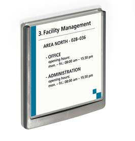 Durable 4862 37 Click Sign tabliczka informacyjna 149 x 148,5 mm grafitowa